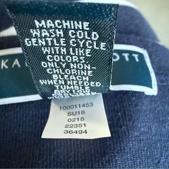 Karen Scott Sport Women’s Dress Embroidered Short Sleeve Striped size 1X Beach - Picture 9 of 10